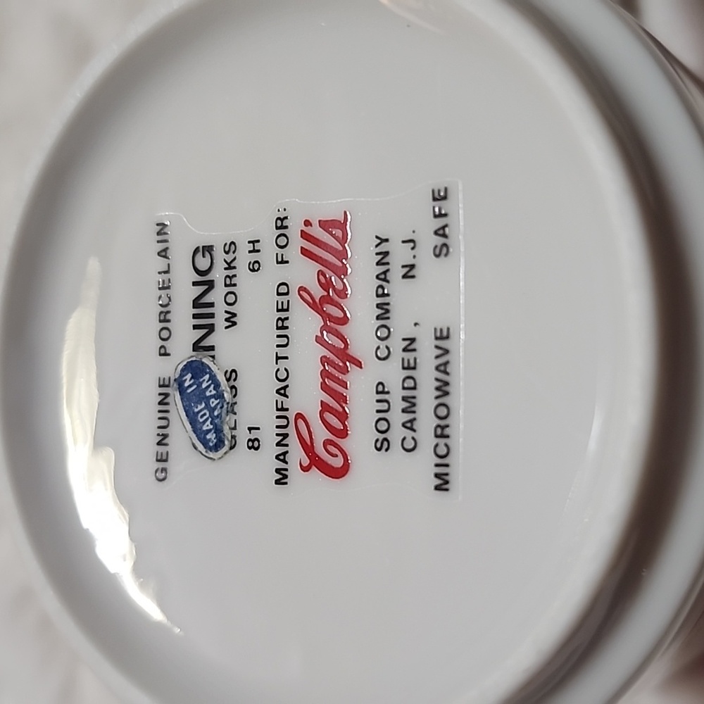 CAMPBELLS SOUP MUG ☕️ CUP CORNING - Picture 5 of 5
